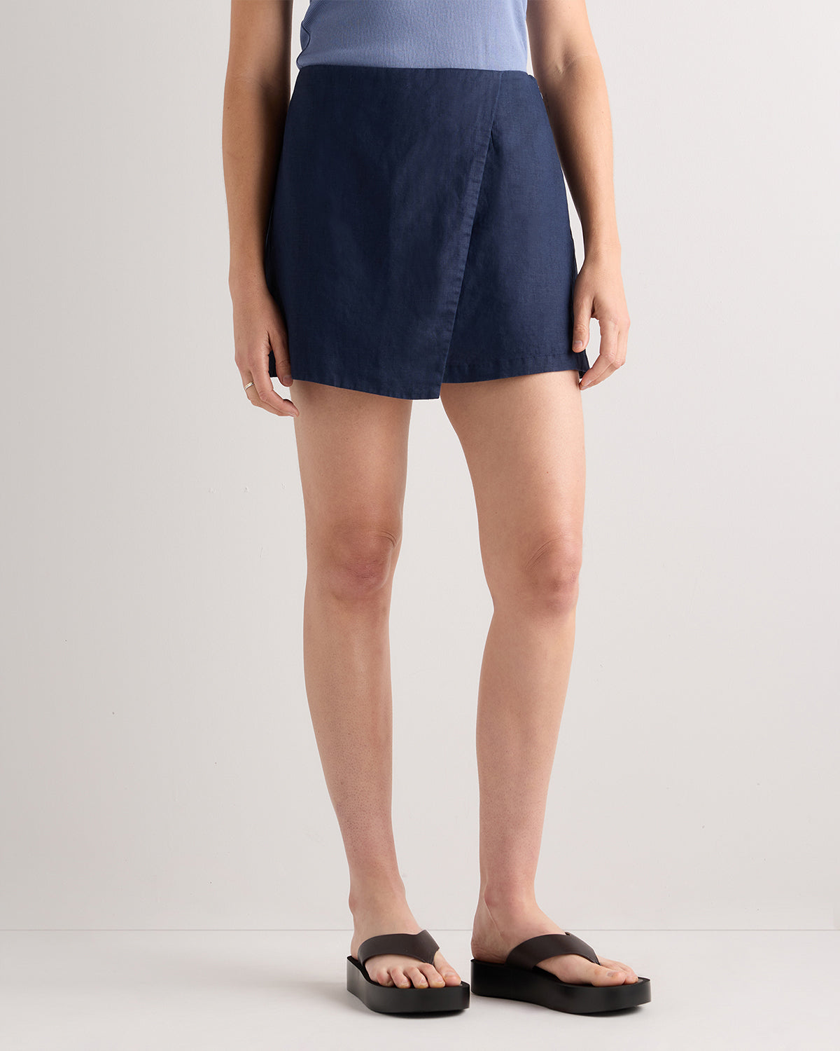 Quince Women's 100% European Linen Skort