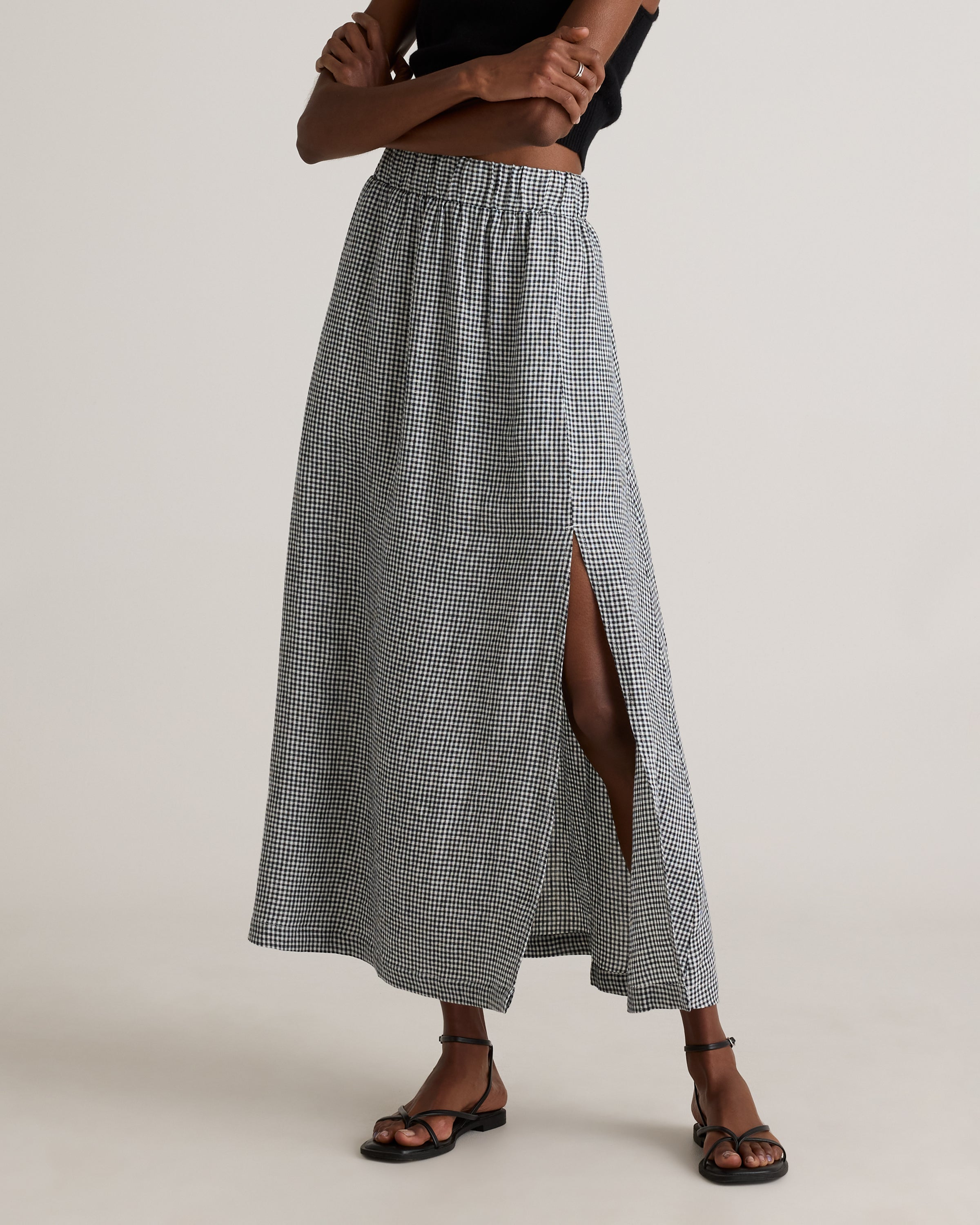 Quince Women's 100% European Linen Maxi Skirt