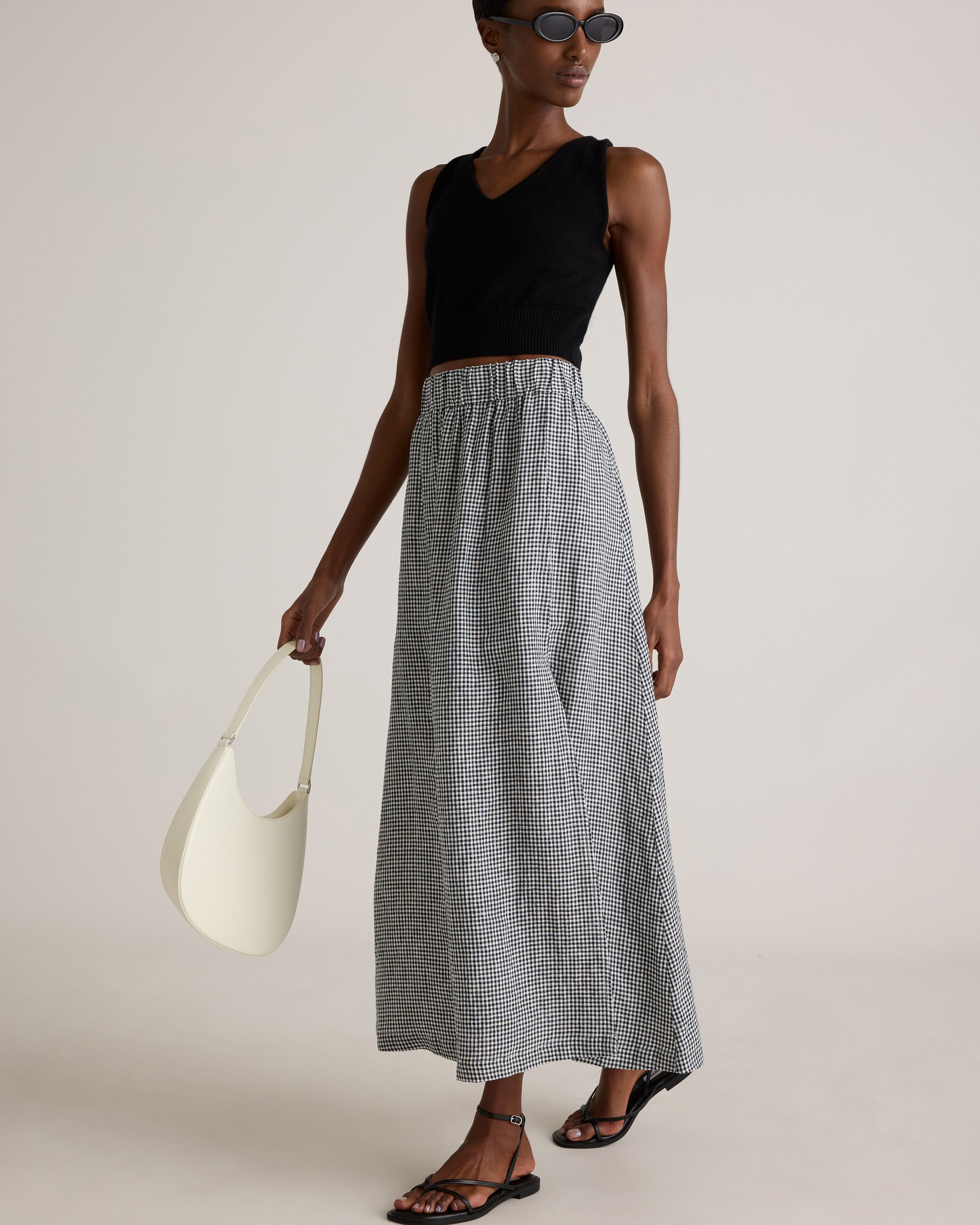 Quince Women's 100% European Linen Maxi Skirt