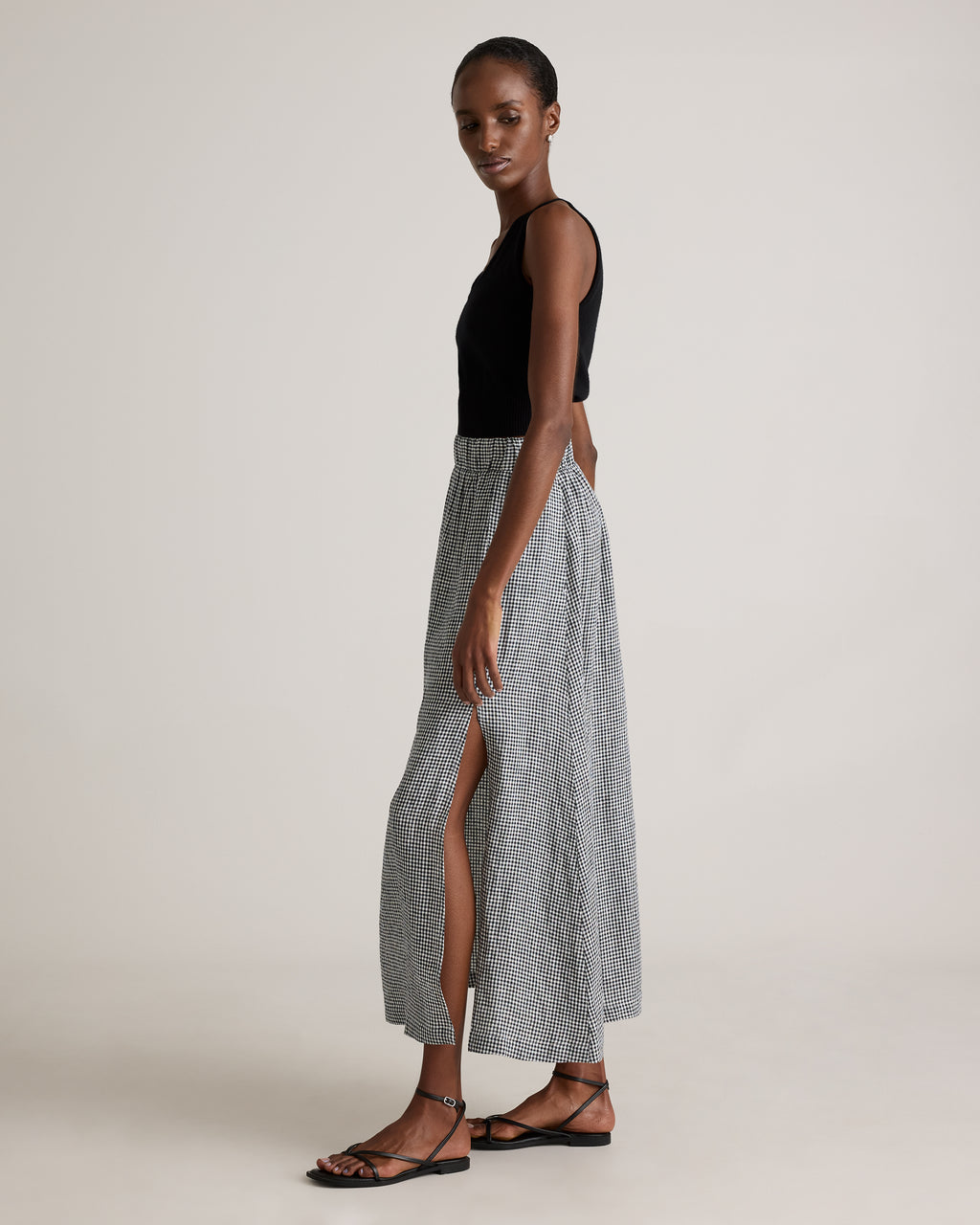 Quince Women's 100% European Linen Maxi Skirt