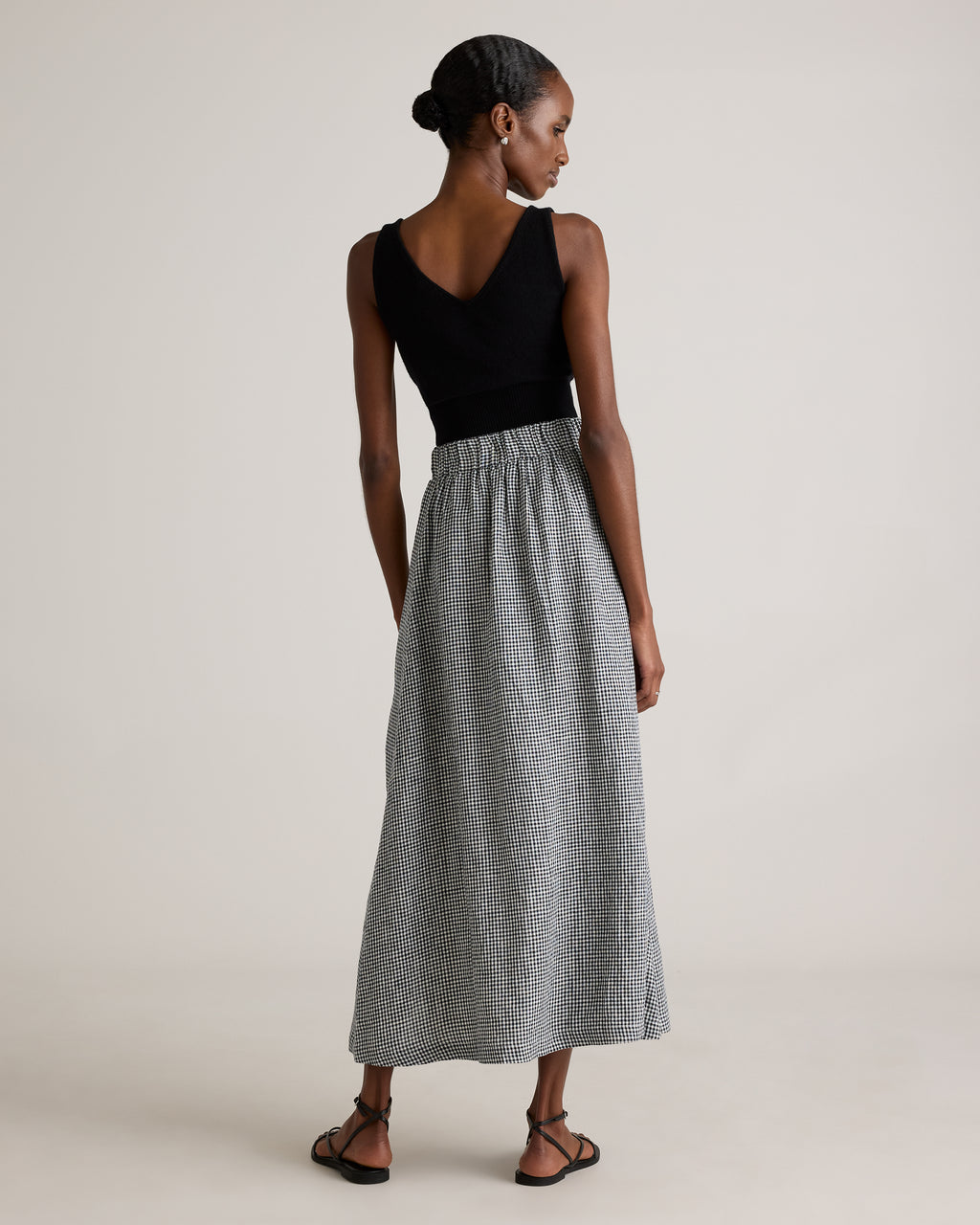 Quince Women's 100% European Linen Maxi Skirt