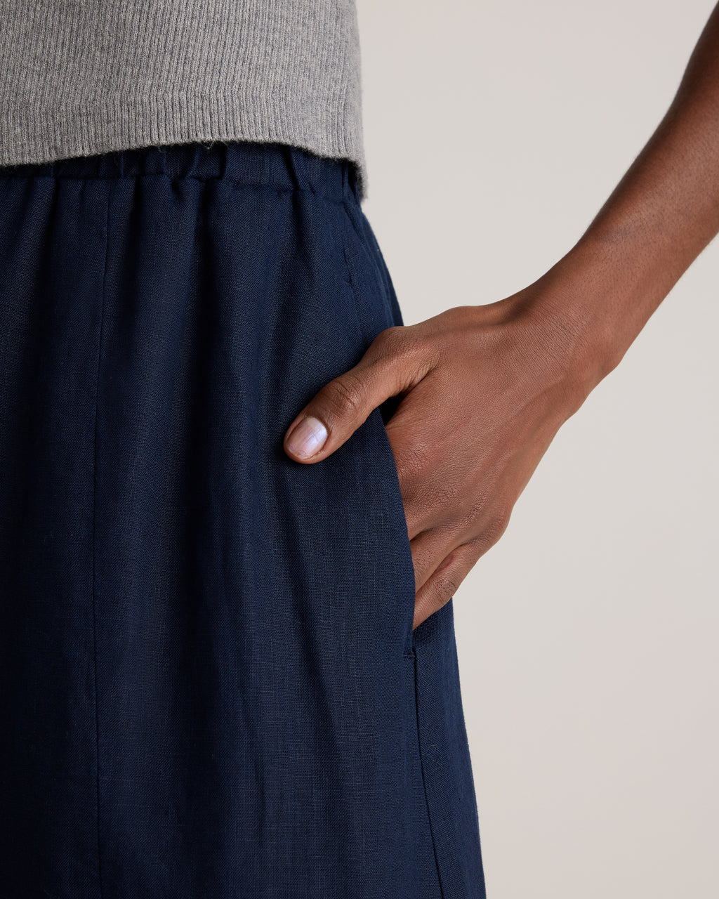 Quince Women's 100% European Linen Maxi Skirt