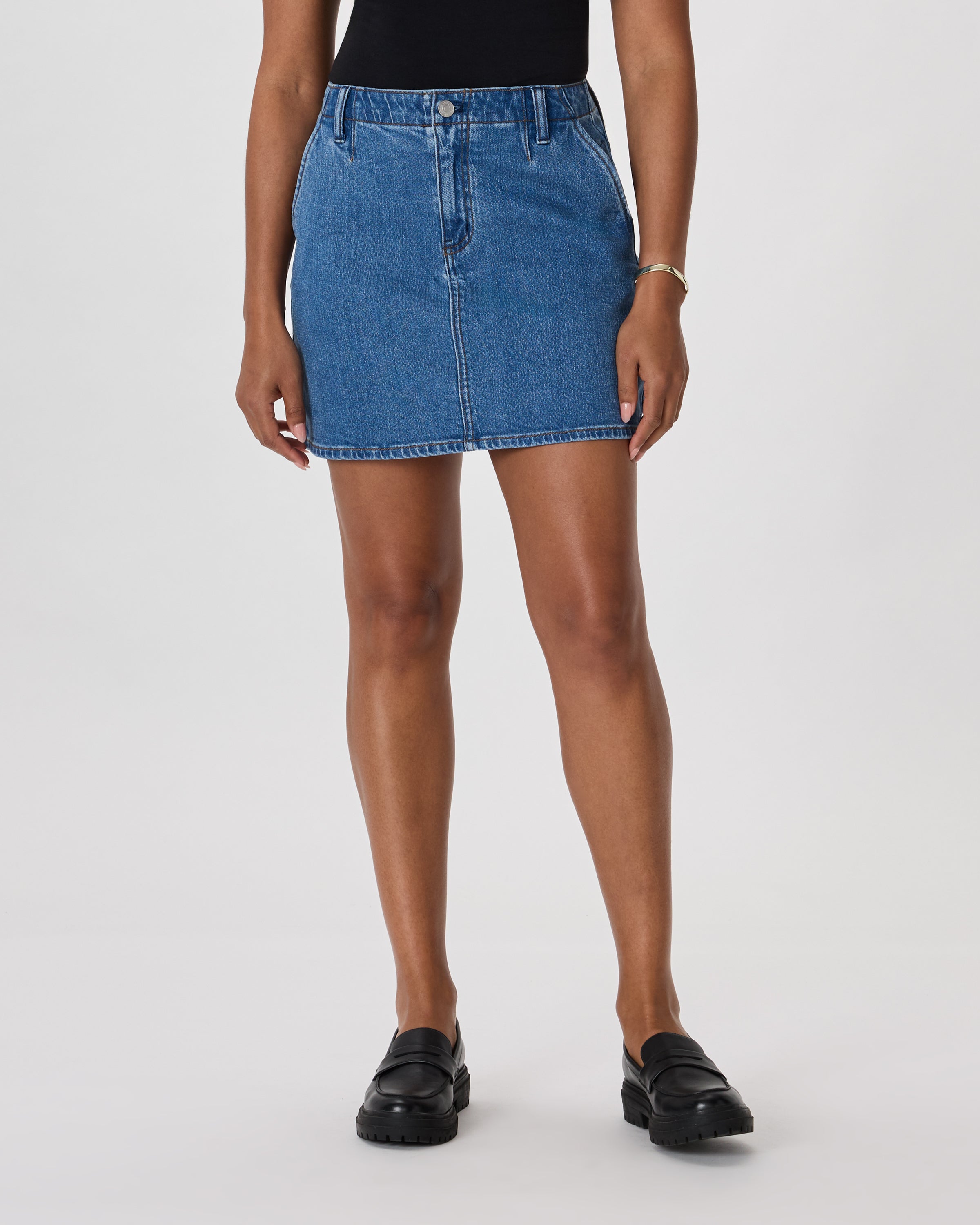 Quince Women's Stretch Denim Mini Skirt