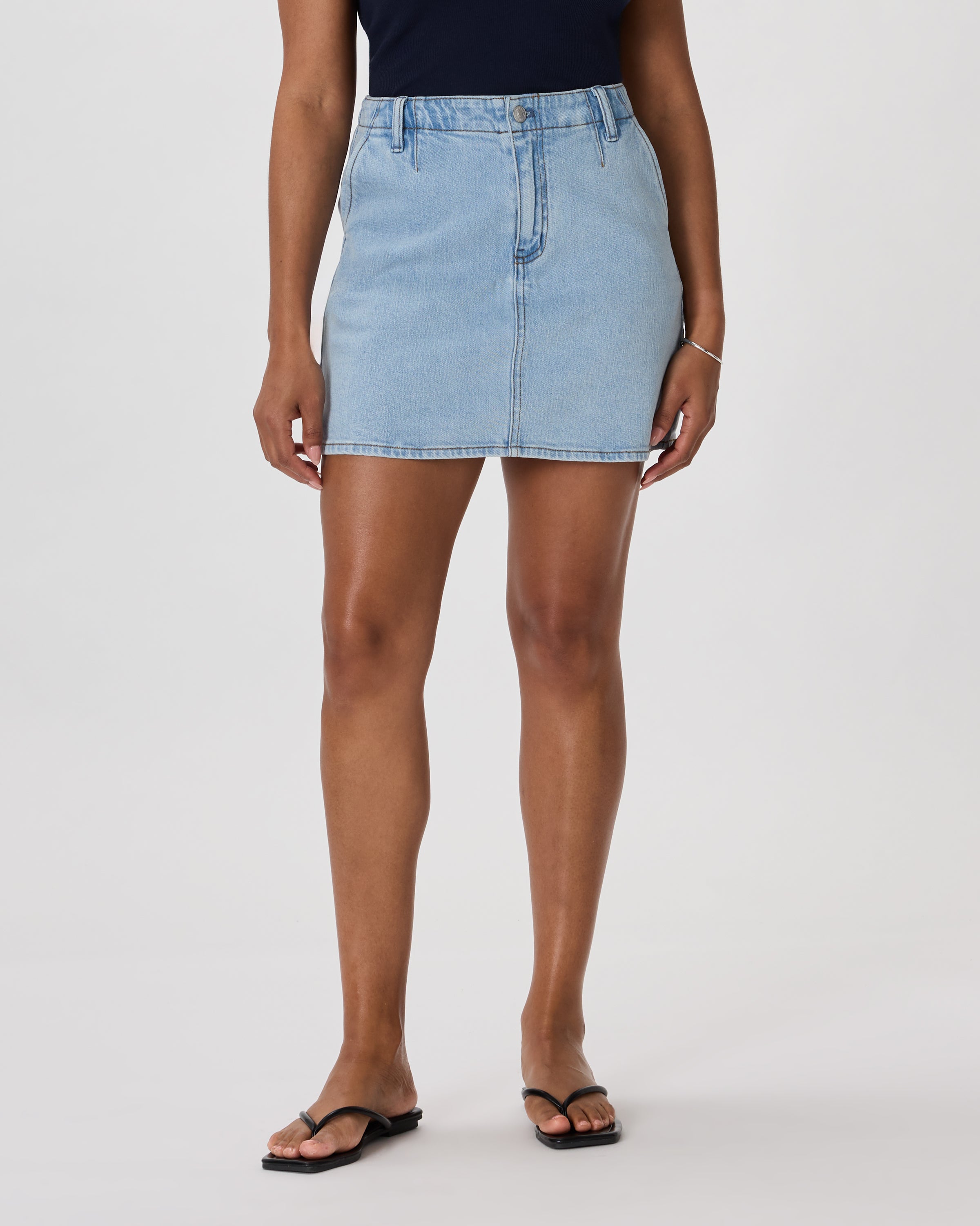 Quince Women's Stretch Denim Mini Skirt
