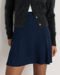 Quince Women's Lightweight Crepe A-Line Mini Skirt