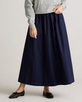 Quince Women's 100% Organic Cotton Poplin A-Line Maxi Skirt
