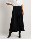 Quince Women's Pleated Matte Midi Skirt