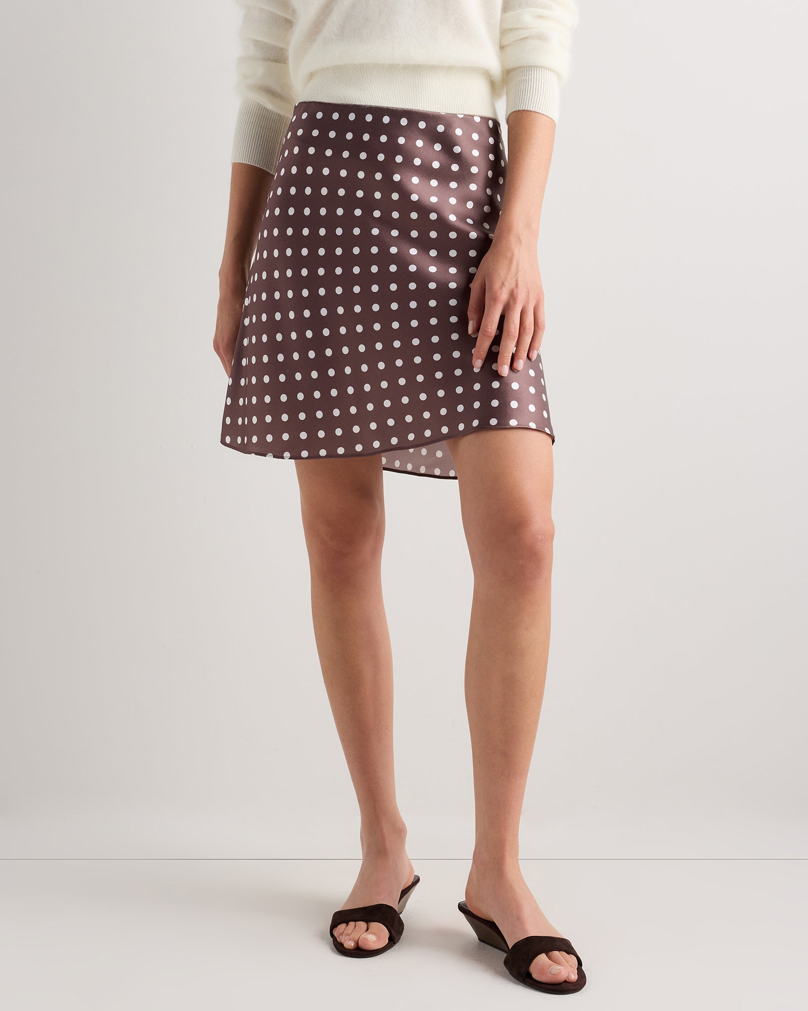 Quince Women's 100% Washable Silk Mini Skirt