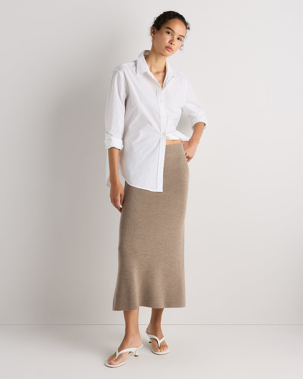Quince Women's Australian Merino Wool Midi Skirt