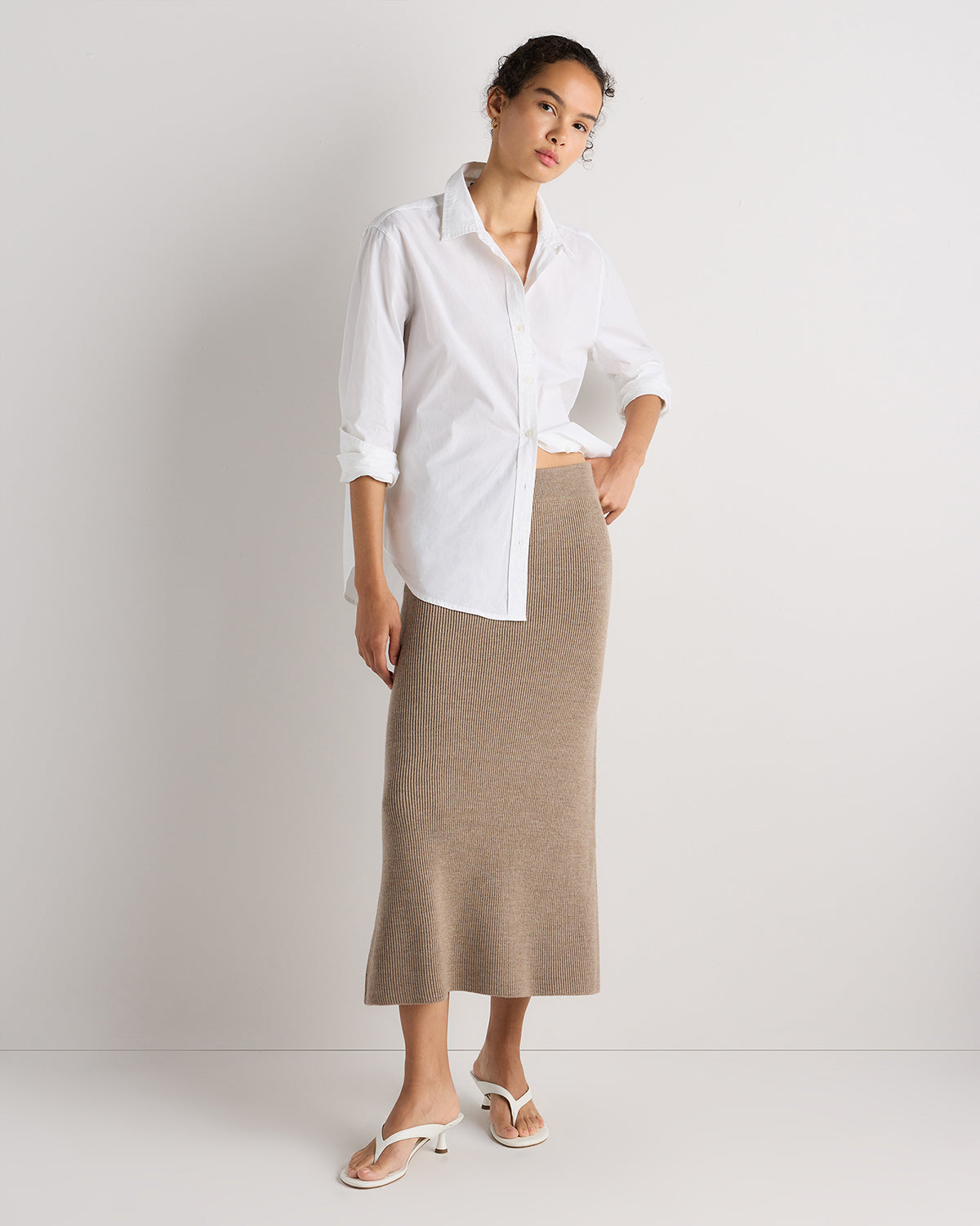 Quince Women's Australian Merino Wool Midi Skirt