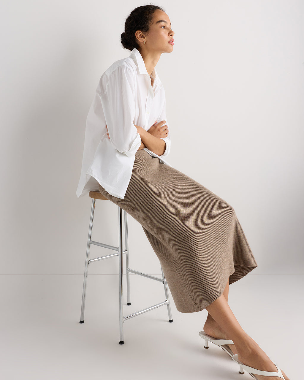 Quince Women's Australian Merino Wool Midi Skirt