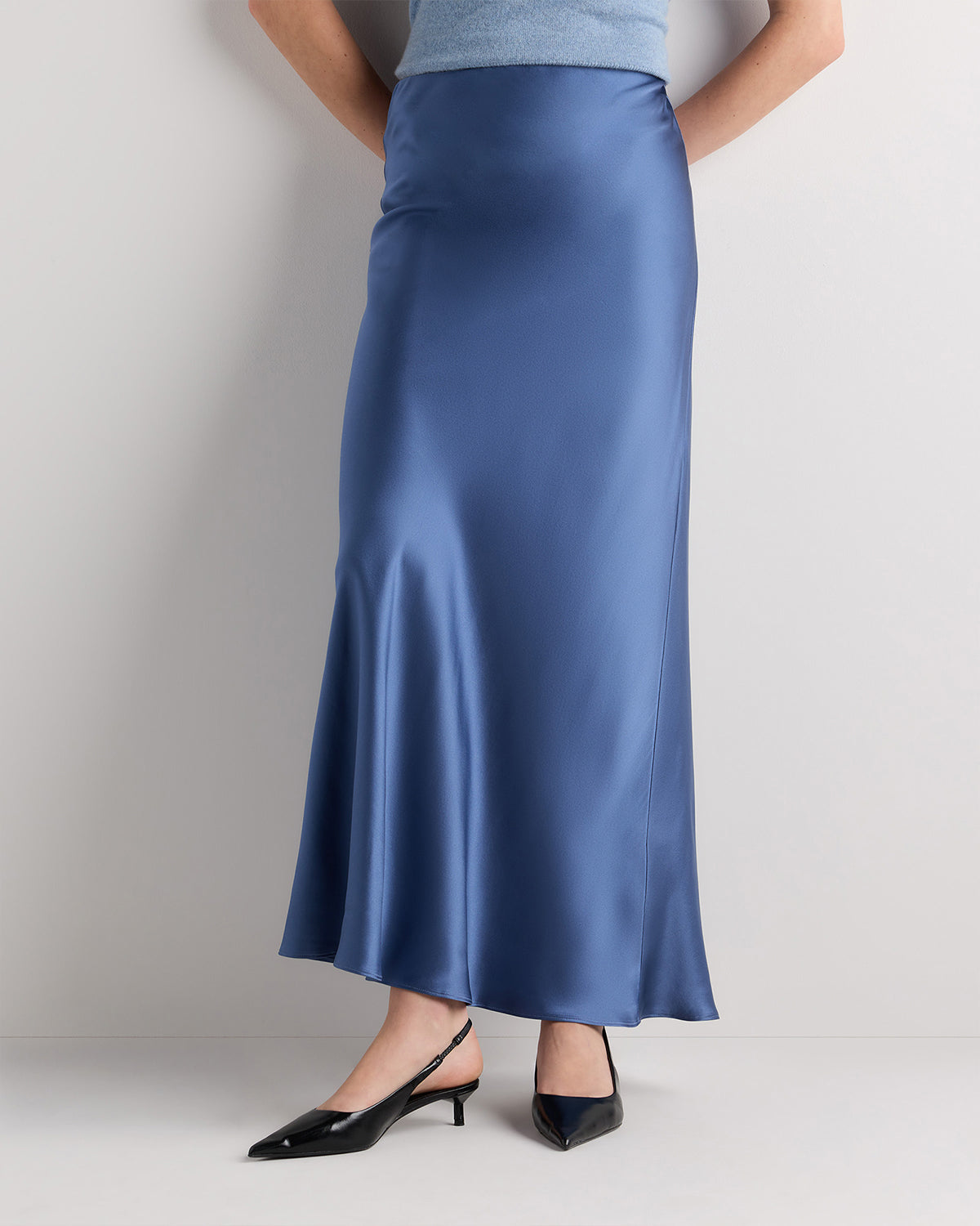Quince Women's 100% Washable Silk Maxi Skirt
