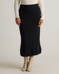 Quince Women's Mongolian Cashmere Fitted Midi Skirt